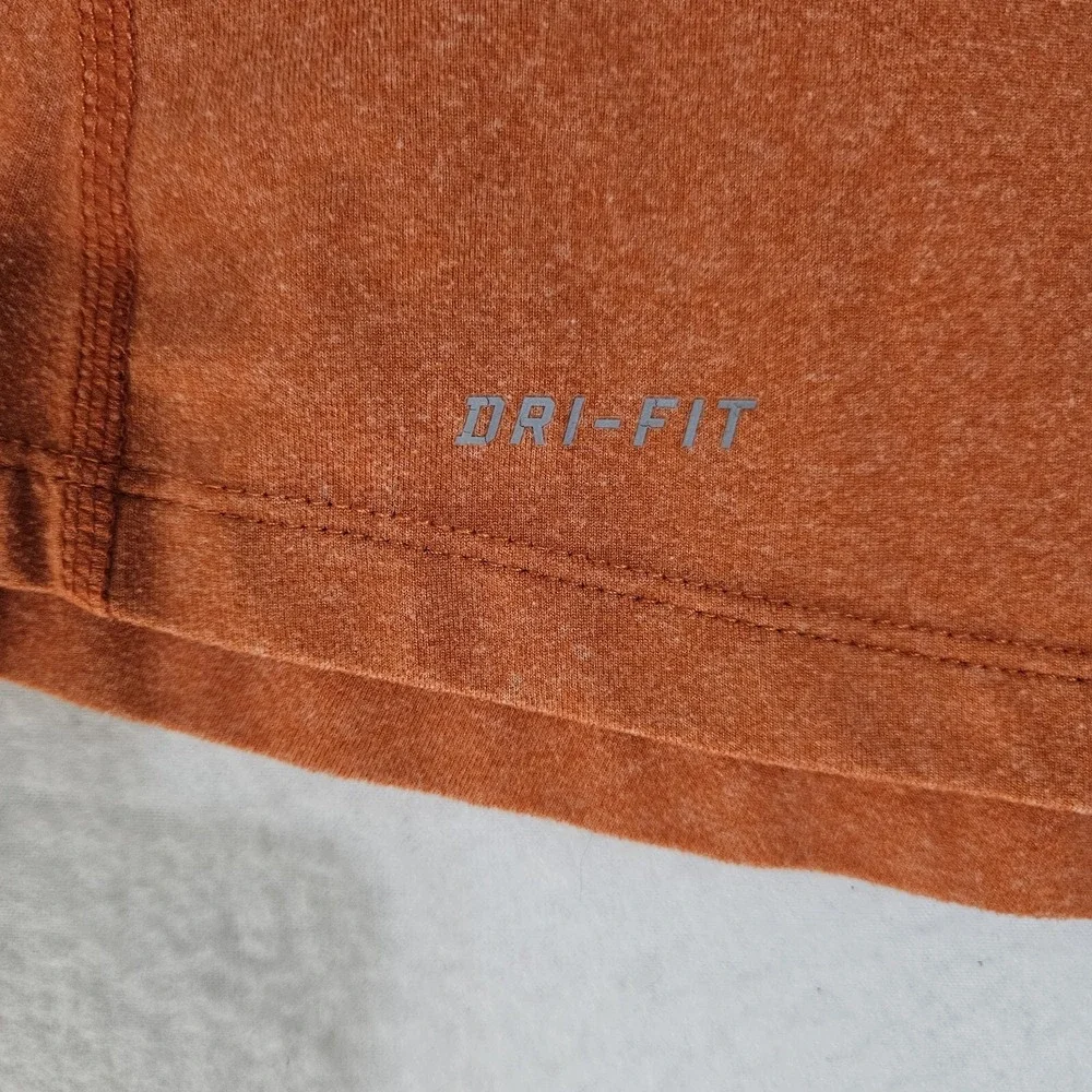 Nike Dry Fit Element Womens 1/4 Zip Shirt Orange Size Med